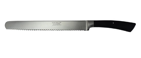 22cm Bread Knife Serrated Black Handle range