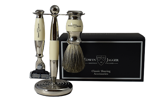 Edwin Jagger Mach3 razor shaving set