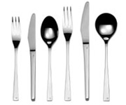 Embassy pattern stainless steel six piece set