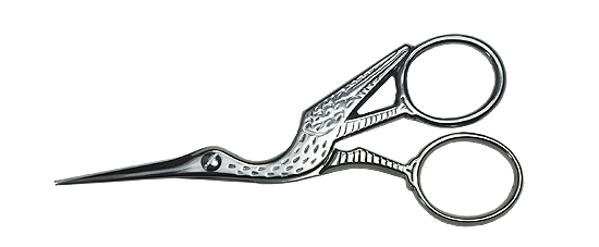 Ernest Wright stork embroidery scissors