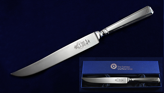 Grecian cake knife