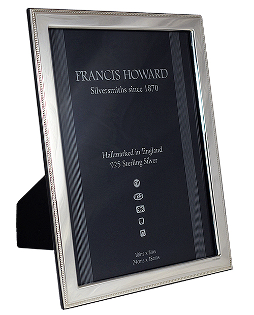 Sterling silver photo frame - Lichfield 10 x 8