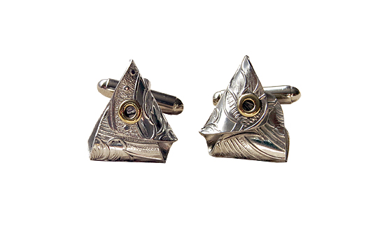 Fish cufflinks Quirky Metals