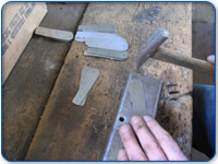 Assembled parts prior to assembly