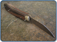 The assembled knife ready to be knocked up