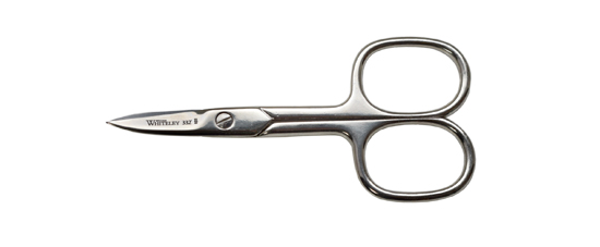 Curved nail scissors